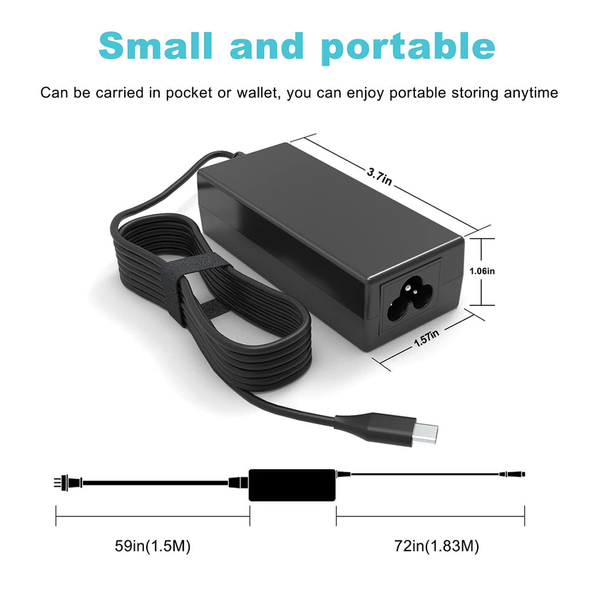 GDTOWD Universal 45W USB C Chromebook Charger Compatible with HP Acer Lenovo Asus Samsung Dell Google,Chromebook Laptop Type C AC Adapter Fast Charging 🍁 All In One Marketplace Canada