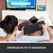 Logitech K400 Plus Wireless Touch TV Keyboard with Easy Media Control and Built-in Touchpad, HTPC Keyboard for PC-Connected TV, Windows, Android, ChromeOS, Laptop, Tablet - Black 🍁 All In One Marketplace Canada