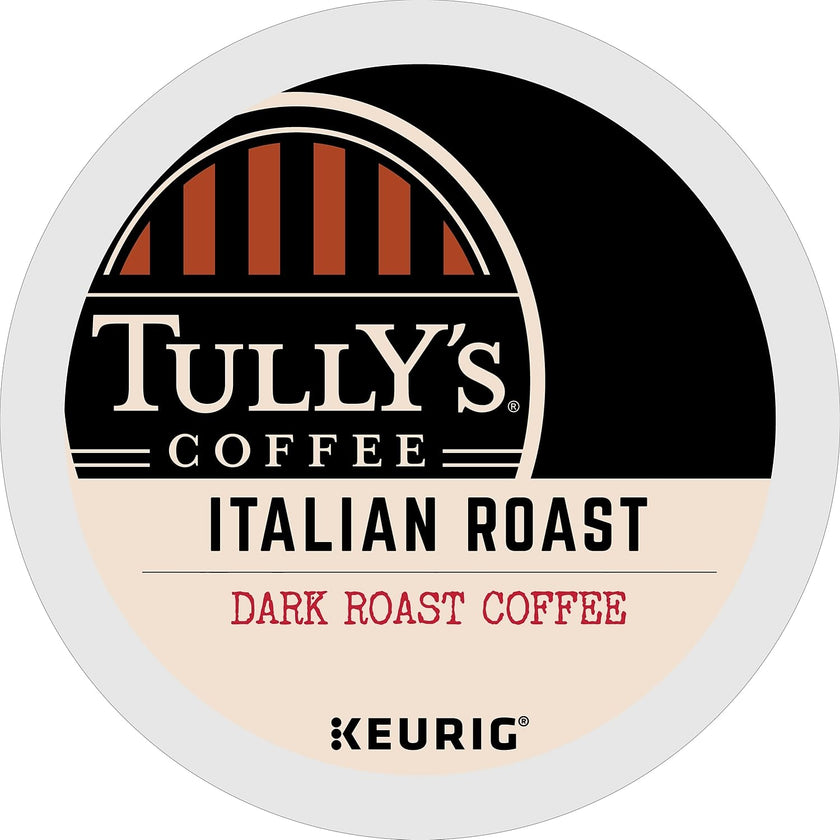 Tully's Certified Italian Roast Coffee K-Cup Pods for Keurig Coffee Makers, Box of 24 🍁 All In One Marketplace Canada