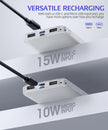 Portable-Charger-Power-Bank - 2 Pack 15000mAh Dual USB Power Bank Output 5V3.1A Fast Charger Portable Charger Compatible with Smartphones and All USB Devices (Deep Black and White) 🍁 All In One Marketplace Canada