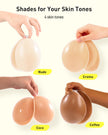 Niidor Adhesive Bra Sticky Strapless Backless Invisible Push up Silicone Bra for Women with Nipple Covers Creme A 🍁 All In One Marketplace Canada