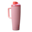Owala FreeSip Tumbler Insulated Stainless Steel Water Bottle with Built-in Straw and Side Handle, for Travel, Work, School, and Sports, 40oz, BPA Free, Leak Proof, Angel Food Cake 🍁 All In One Marketplace Canada