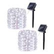 Lomotech Solar String Lights Outdoor - 2 Pack Total 66ft 200LED Solar Fairy Lights Waterproof 8 Modes Twinkle Lights for Outdoor, Patio, Garden, Yard, Party, Wedding, Tree Decoration (White) 🍁 All In One Marketplace Canada