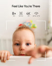 eufy Baby Monitor E21 with 4K Camera, Hybrid Wi-Fi and No Wi-Fi Connection, App and Monitor Control, Ultra-Clear Night View, Pan-Tilt, 8× Zoom, Portable Camera with Built-In Battery, ANR, Smart Alerts 🍁 All In One Marketplace Canada