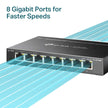TP-Link 8 Port Gigabit Easy Smart Switch (TL-SG108E) – Managed, Plug & Play, Metal Housing, QoS, VLAN, IGMP, LAG, Desktop/Wall Mount, Limited Lifetime Protection 🍁 All In One Marketplace Canada