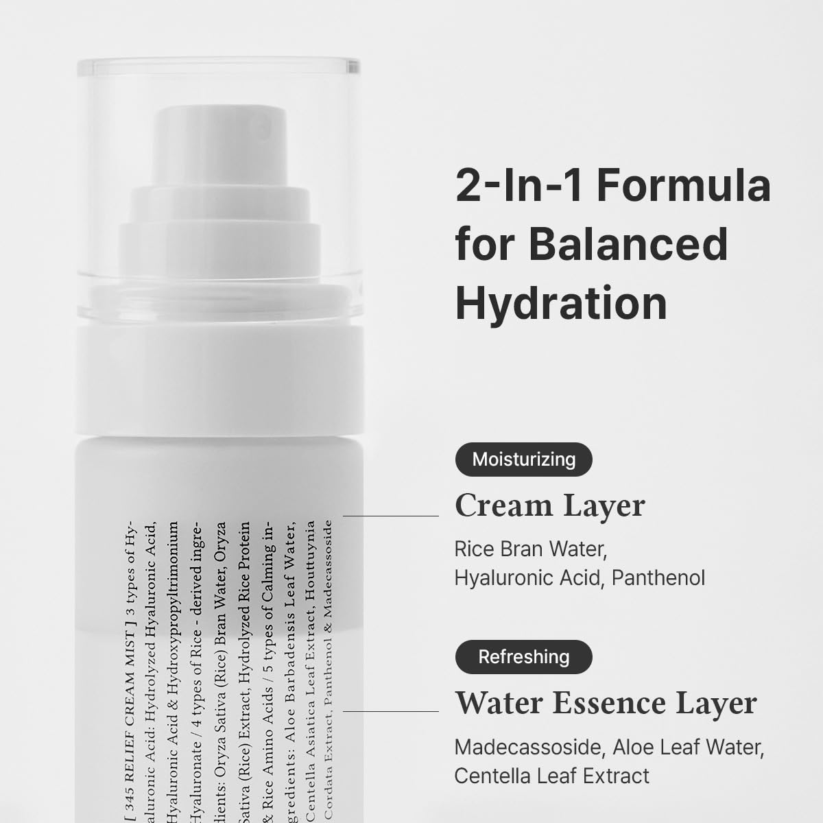 Dr.Althea 345 Relief Cream Mist | Hydrating Facial Mist with Rice Extract | Soothing Care for Sensitive Skin | Vegan Korean Skincare, 100ml 🍁 All In One Marketplace Canada