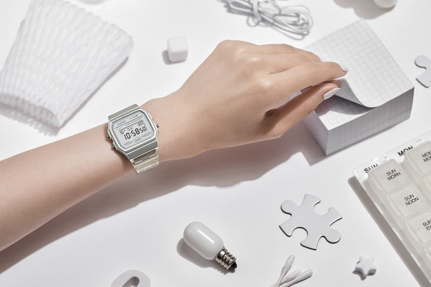 Casio Quartz Watch with Resin Strap, Clear, 20 (Model: F-91WS-7CF) 🍁 All In One Marketplace Canada