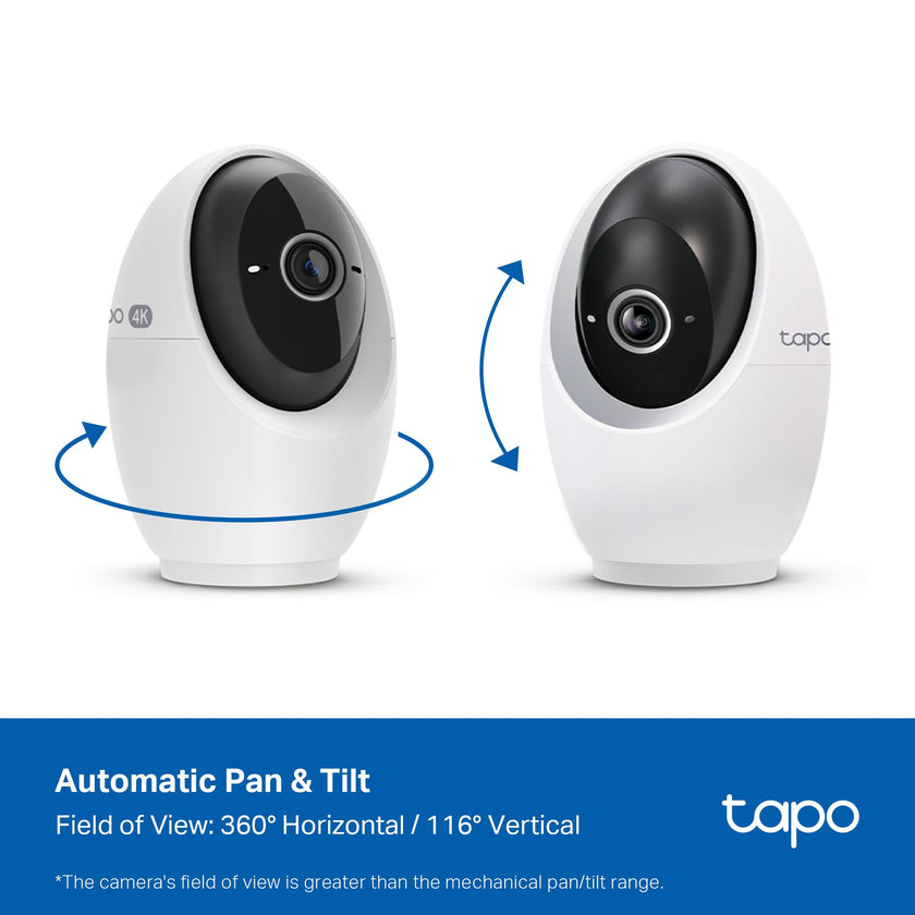 Tapo 4K 8MP Pan/Tilt Indoor Security Camera for Baby Monitor, No Monthly Fee, Pet Camera w/Motion Detect and Track, SD/Cloud Storage, Works w/Alexa, Google, and Samsung (Tapo C260) 🍁 All In One Marketplace Canada