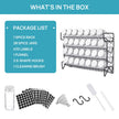Vtopmart Spice Rack Organizer for Cabinet, 4 Tier Spice Organizer with 28 Empty Spice Jars and 432 Blank Labels, Seasoning Organization for Countertop, Cabinet, Kitchen, Pantry, Cupboard 🍁 All In One Marketplace Canada