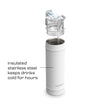Bubba 24 oz Dualsip Water Bottle with Straw & 2-Way Lid | Leakproof Metal Tumbler | Insulated Stainless Steel | Reusable | Lightweight | Dishwasher Safe | Lead & BPA-Free | Fresh Kicks 🍁 All In One Marketplace Canada