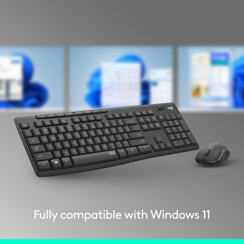Logitech MK295 Mouse & Keyboard Combo with SilentTouch Technology, Full Numpad, Advanced Optical Tracking, Lag-Free, 90% Less Noise - Graphite 🍁 All In One Marketplace Canada