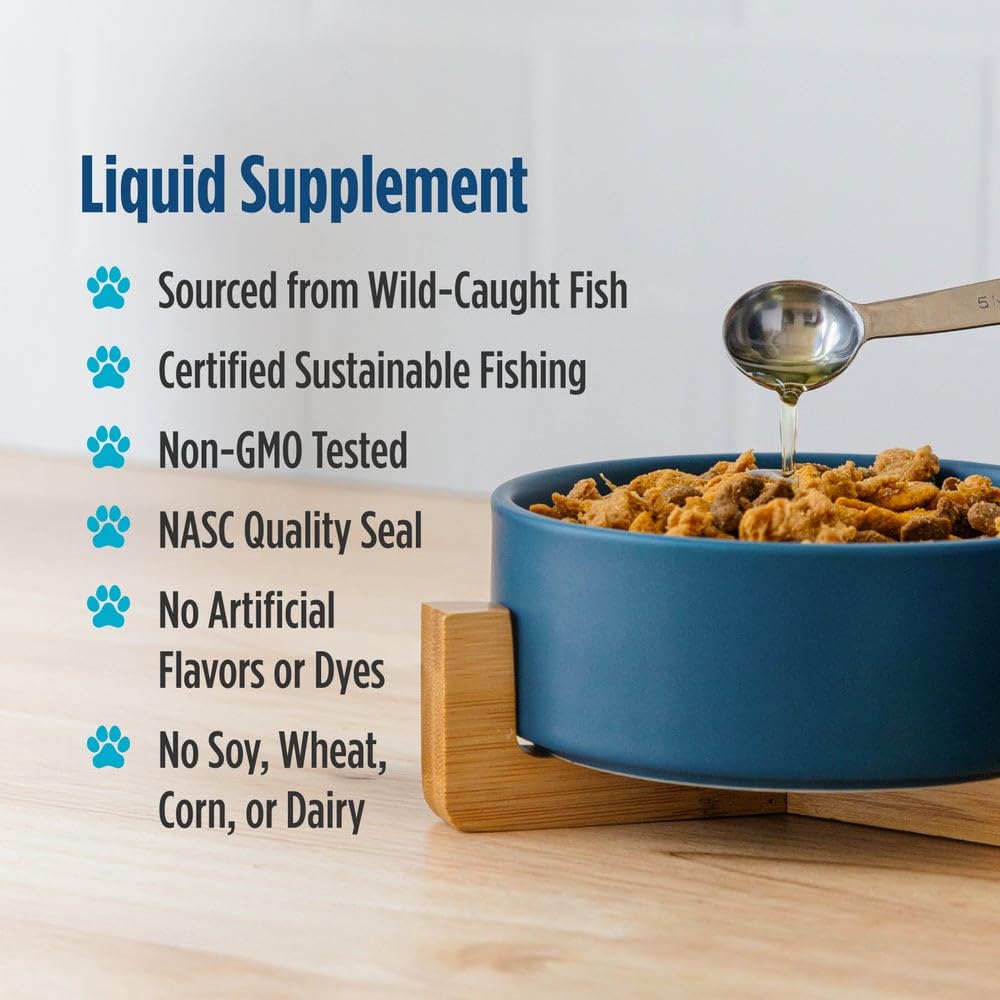 Nordic Naturals Omega 3 Pet – Fish Oil for Dogs & Cats, Supports Healthy Skin, Coat, Joints & Heart – Unflavoured, 237 ml 🍁 All In One Marketplace Canada