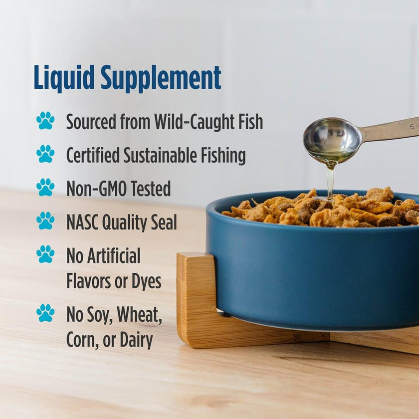 Nordic Naturals Omega 3 Pet – Fish Oil for Dogs & Cats, Supports Healthy Skin, Coat, Joints & Heart – Unflavoured, 237 ml 🍁 All In One Marketplace Canada