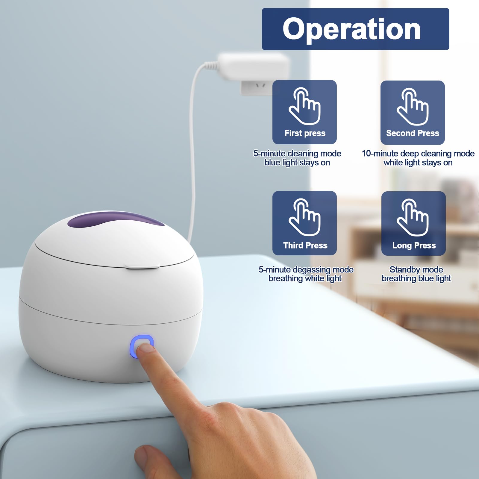 2026 Ultrasonic Retainer Cleaner Machine for Braces, Jewelry, Mouth Guard, 24W Ultrasonic Cleaner with 3 Modes, Suitable for Dental Appliances, Mouth Guard, Night Guard Braces, Jewelry, 200ML Portable Capacity (white) 🍁 All In One Marketplace Canada