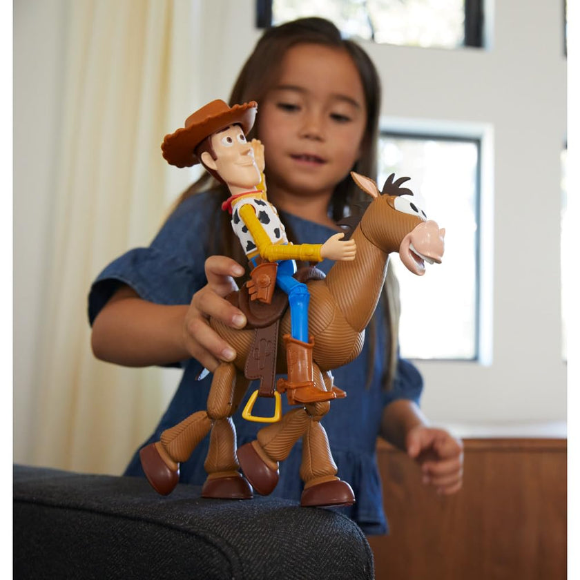 Mattel Disney Pixar's Toy Story 4 Woody and Bullseye 2-Character Pack, Movie-inspired Relative-Scale for Storytelling Play 🍁 All In One Marketplace Canada