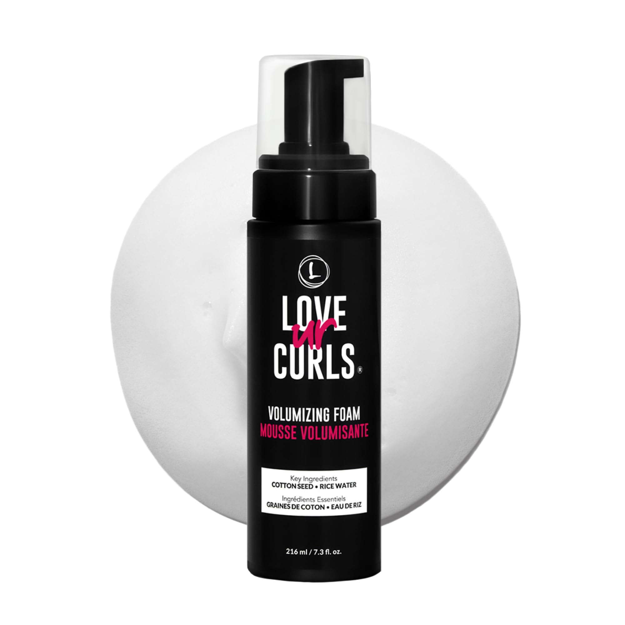 Love Ur Curls® Volumizing Foam, Lightweight Mousse for Curly Hair, Volume & Definition, Frizz Control, Soft Hold, Vegan, Silicone-Free, Quick-Drying, 7.3Fl. Oz. 🍁 All In One Marketplace Canada