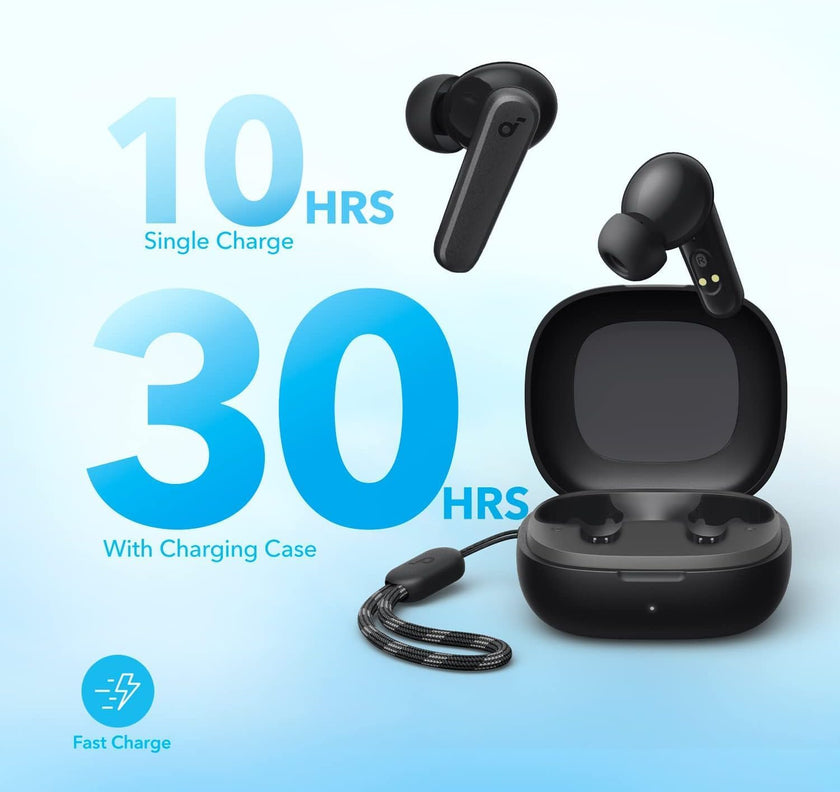 soundcore by Anker P20i True Wireless Earbuds, 10mm Drivers with Big Bass, Bluetooth 5.3, 30H Long Playtime, IPX5 Water-Resistant, 2 Mics for AI Clear Calls, 22 Preset EQs, Customization via App 🍁 All In One Marketplace Canada