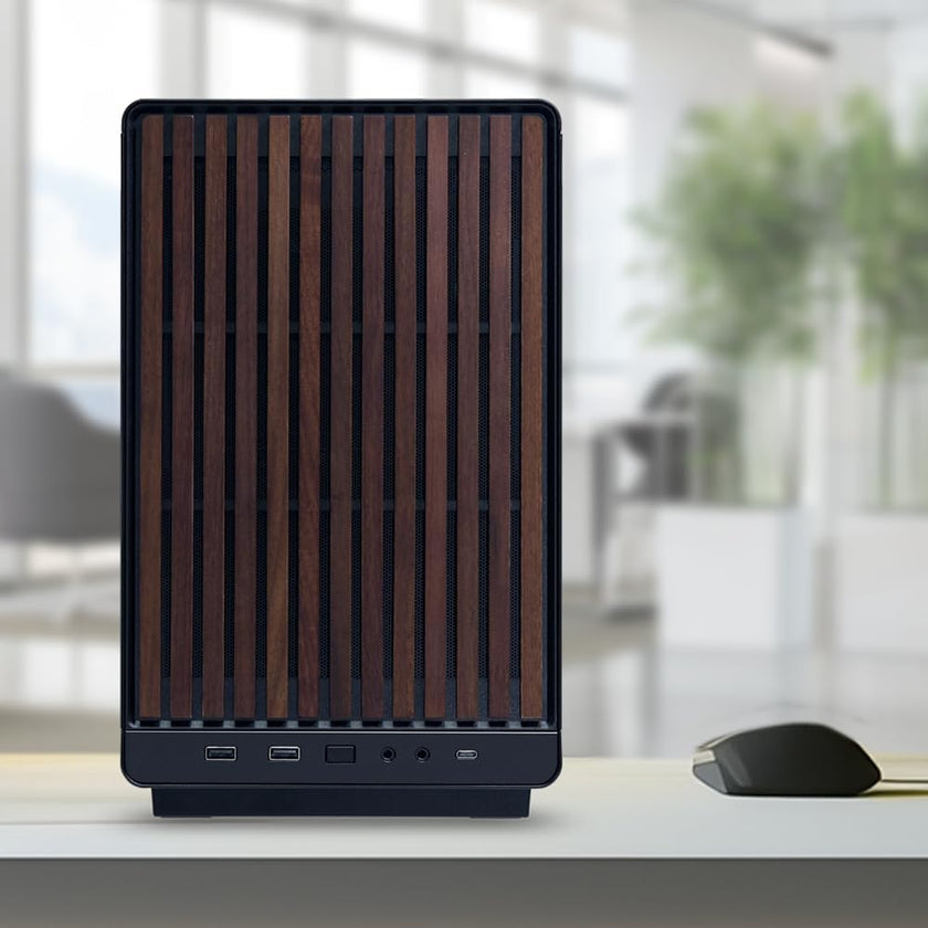 Lian Li A3-mATX-WD-26.3L Micro Form Factor Chassis-No Fans Included-Supports 360mm AIO-Modularity Design-for M-ATX, ITX Motherboard-DAN Cases Collaboration-Wood Front Panel-Black (A3X-WD) 🍁 All In One Marketplace Canada