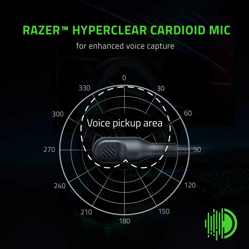 Razer BlackShark V2 X Gaming Headset: 50mm Drivers - Cardioid Mic - Memory Foam Cushion - Lightweight- Comfortable, Noise Isolating Earcups - for PC, PS4, PS5, Switch - 3.5mm Audio Jack - Black 🍁 All In One Marketplace Canada