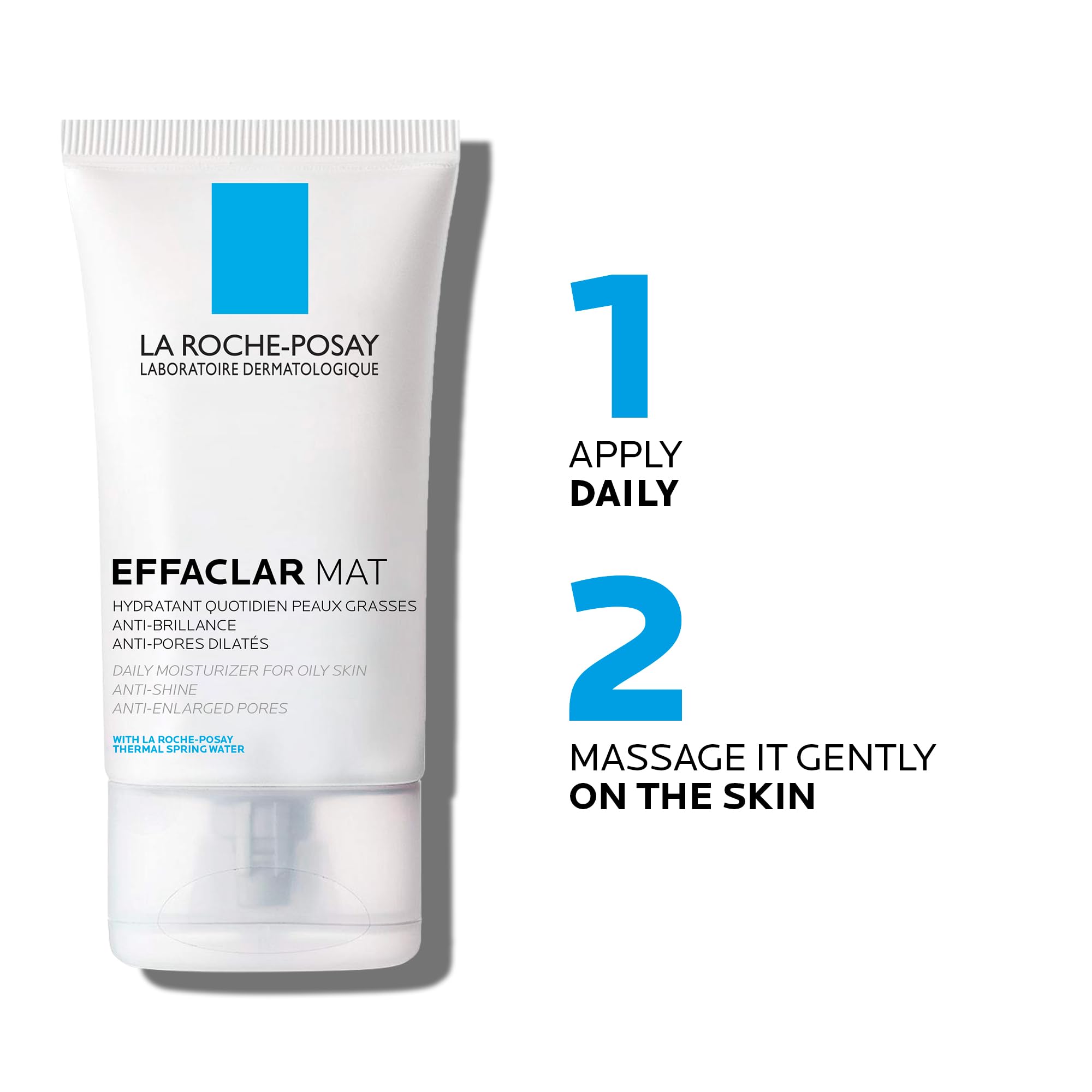 La Roche Posay Face Moisturizer for Oily, Acne-Prone Skin, Effaclar Mat Daily Face Cream, Anti-Shine & Pore Minimizer, Oil-Free, Recommended by Dermatologists, Travel Size, 40ml 🍁 All In One Marketplace Canada