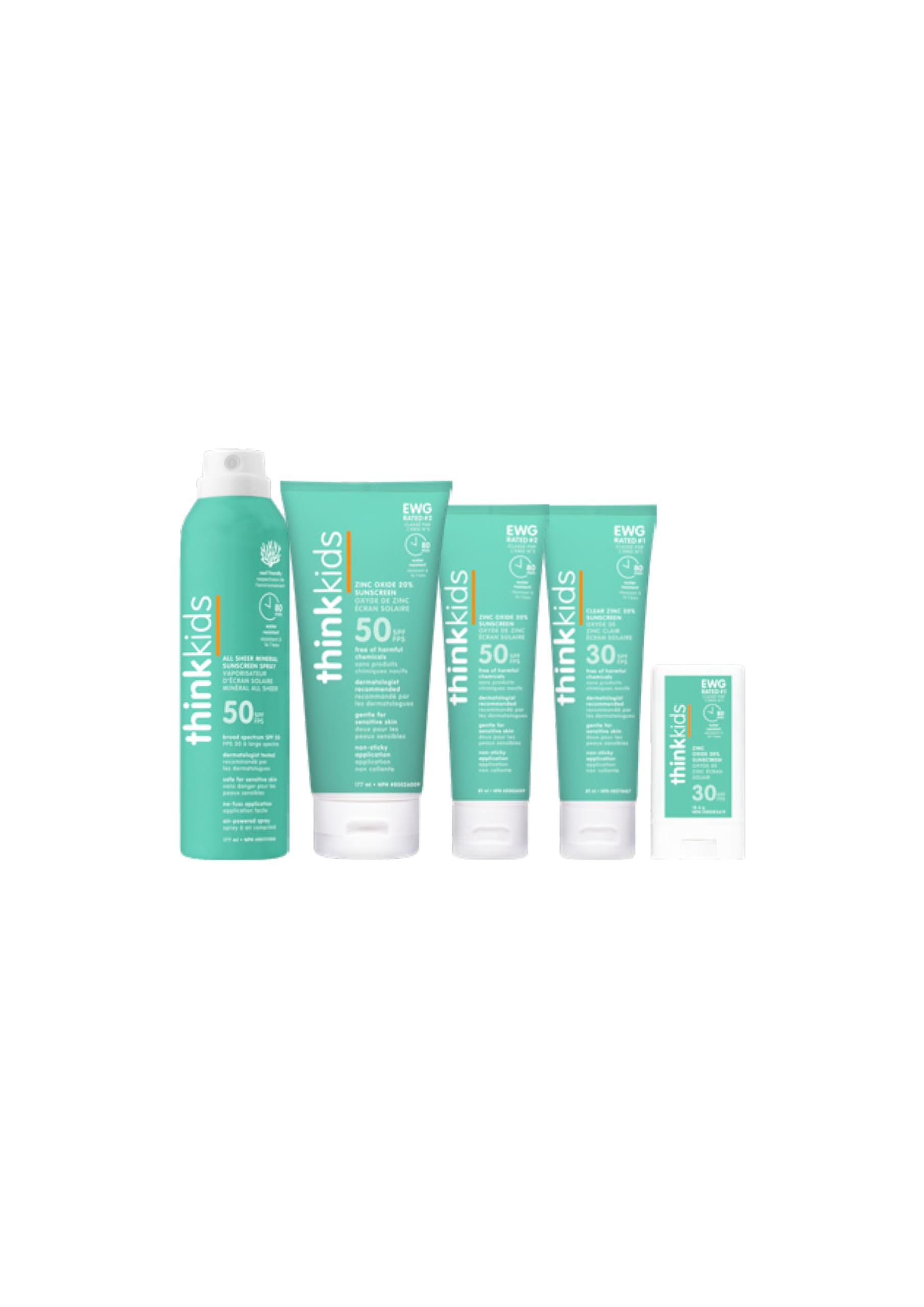 Thinksport Kids Sunscreen Spray, SPF 50 All Sheer Mineral Sunscreen, 6 Fl Oz, Clear Water Resistant Baby & Toddler Sun Screen, Natural Zinc Oxide Sun Protection 🍁 All In One Marketplace Canada