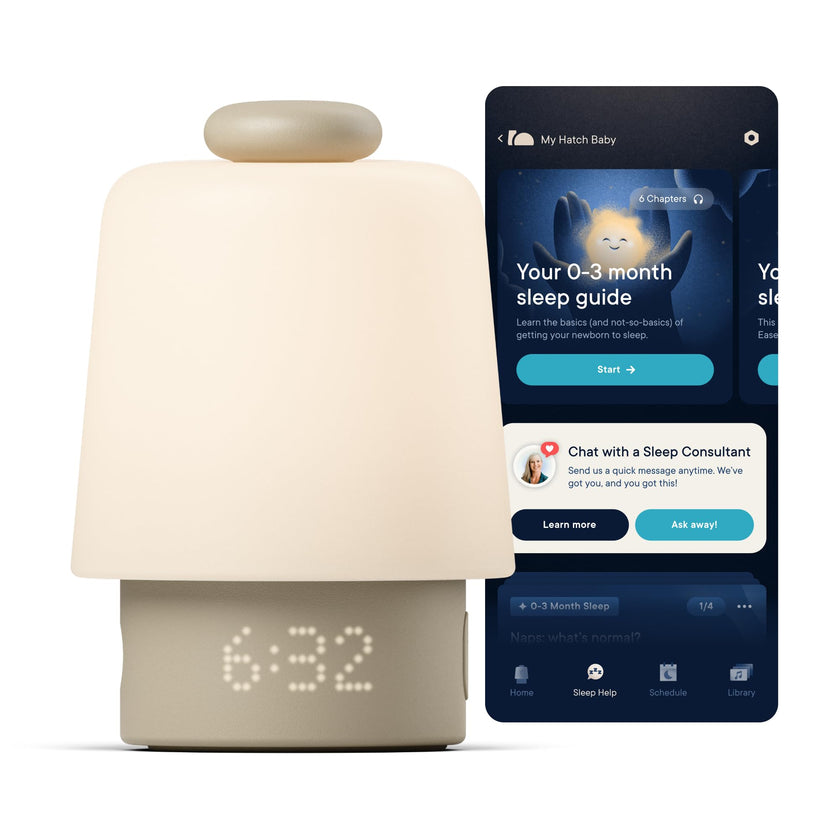 Hatch Baby Sound Machine, Night Light | Hatch Baby Model | Sleep Support | Registry Essential, Routine Builder, Time-to-Rise Alarm Clock, White Noise, Nursery Stories, Toddler Kids (Wi-Fi), Greige 🍁 All In One Marketplace Canada