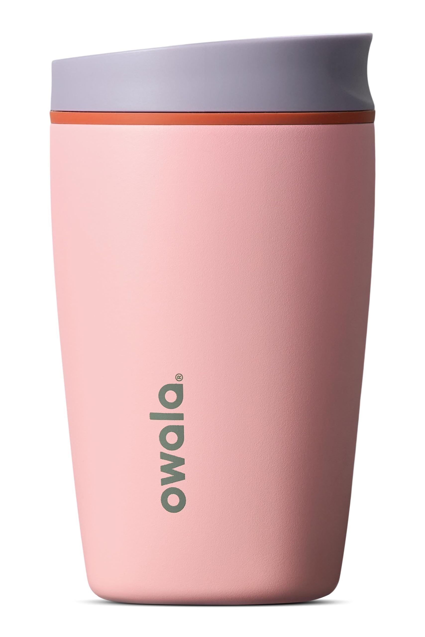 Owala SmoothSip Slider Insulated Stainless Steel Coffee Tumbler, Reusable Iced Coffee Cup, Hot Coffee Travel Mug, BPA Free 12 oz, Sugar High 🍁 All In One Marketplace Canada