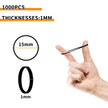 Mini Rubber Bands, 1000 Pcs Small Hair Elastics, Elastic Hair Ties for Making Hairstyle, Black 🍁 All In One Marketplace Canada