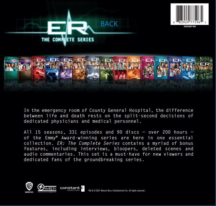ER: The Complete Series (RPKG/2021/DVD)