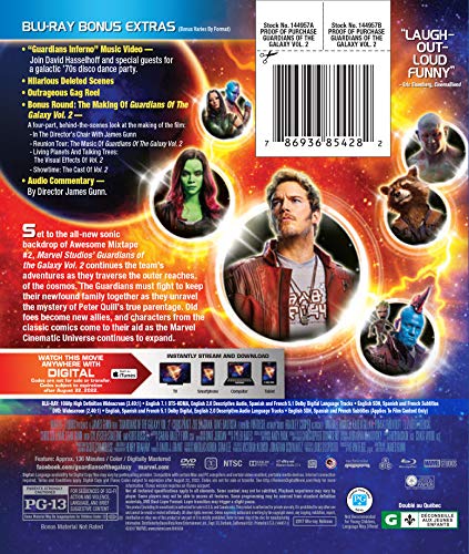 Guardians of the Galaxy: Vol. 2 - Blu-Ray/DVD