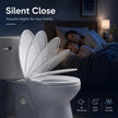 Elongated Toilet Seat, Not Round, Slow Close, White Plastic, 18.5” 🍁 All In One Marketplace Canada
