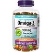 Webber Naturals Omega-3 900 mg Triple Strength, 120 Clear Enteric No Fishy Aftertaste Softgels, Supports Cardiovascular Health and Brain Function 🍁 All In One Marketplace Canada