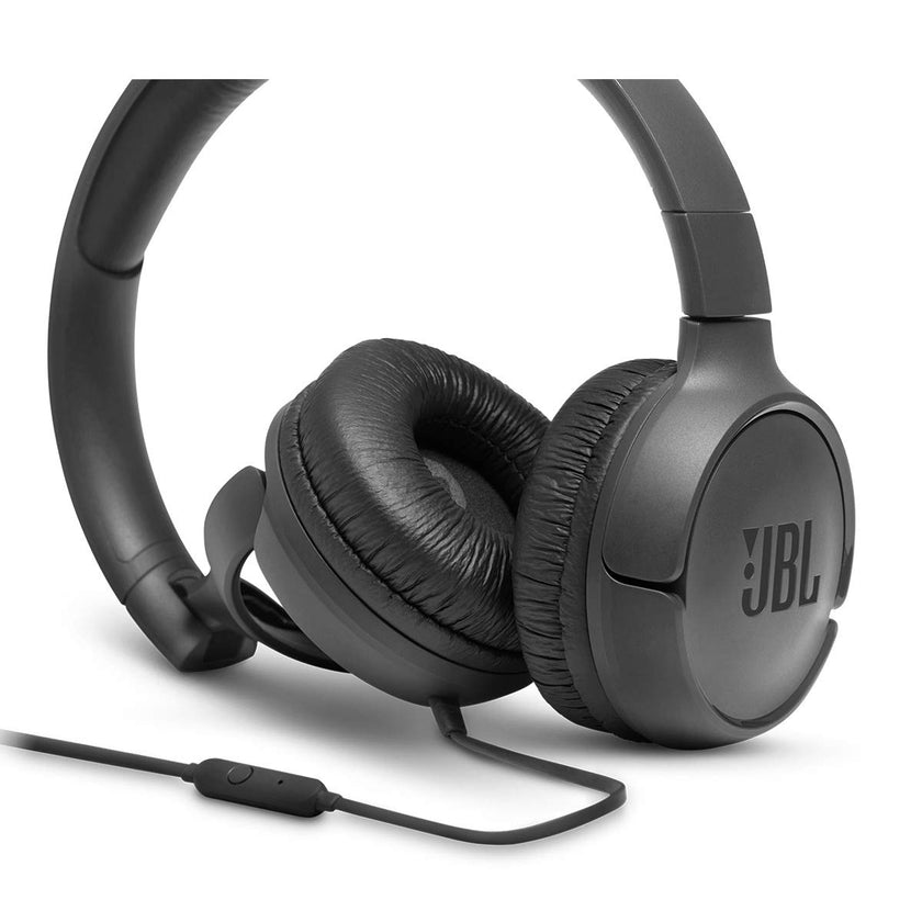 JBL Tune 500 Wired On-Ear Headphones with One-Button Remote/Mic - Black 🍁 All In One Marketplace Canada