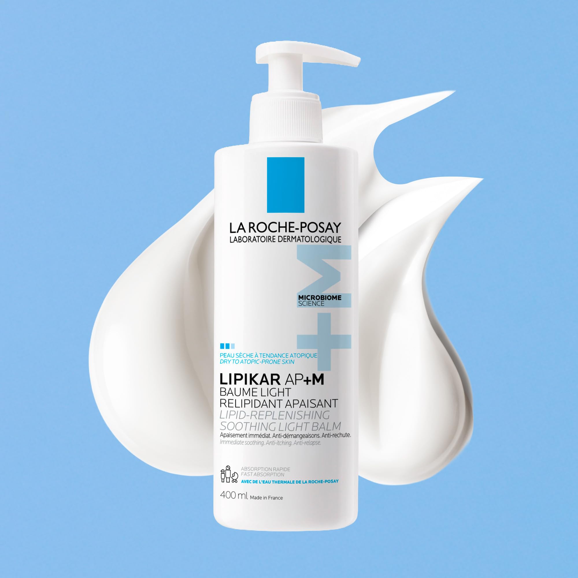 La Roche Posay Lipikar Baume Light AP+M, Body Lotion for Dry Skin, Lightweight Moisturizer with Shea Butter & Niacinamide for Body, Face & Hands, Fragrance Free, Recommended by Dermatologists, 400mL 🍁 All In One Marketplace Canada