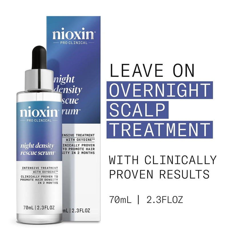 Nioxin Night Density Rescue Serum | Overnight Hair Thickening Serum | Protects Against Hair Breakage | Intensive Treatment with Oxydine | 2.4 Fl oz | 70 ml 🍁 All In One Marketplace Canada
