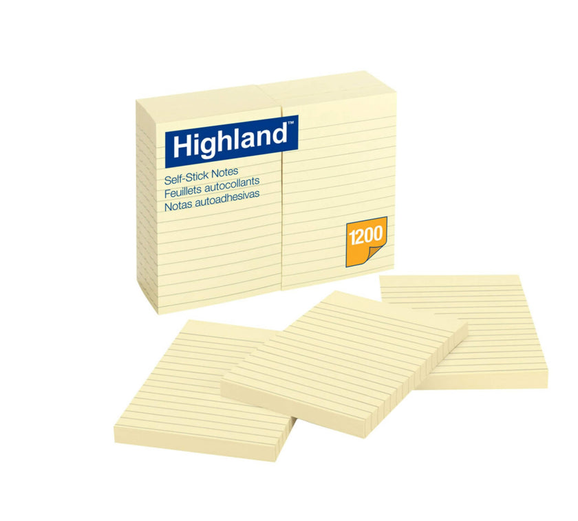 Highland Notes, 4 in x 6 in, Yellow, 12 Pads/Pack 🍁 All In One Marketplace Canada