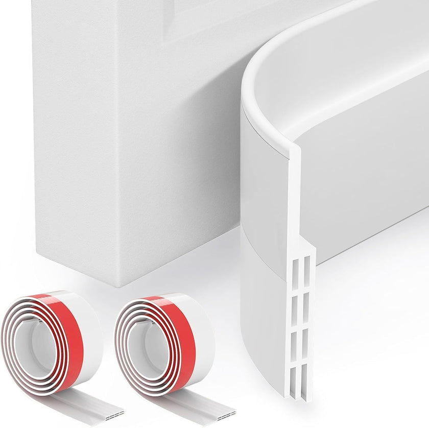 GroTheory 2 Pack Door Draft Stopper, Under Door Draft Blocker, Soundproof Weather Stripping Door Seal, 2
