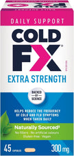 COLD-FX Extra Strength, Helps reduce the frequency of Cold and Flu Symptoms when taken daily, Formula contains uniquely derived extract from North American Ginseng, 50% more active ingredient compared to COLD-FX Daily Support Regular Strength, 45 Vegan Ca