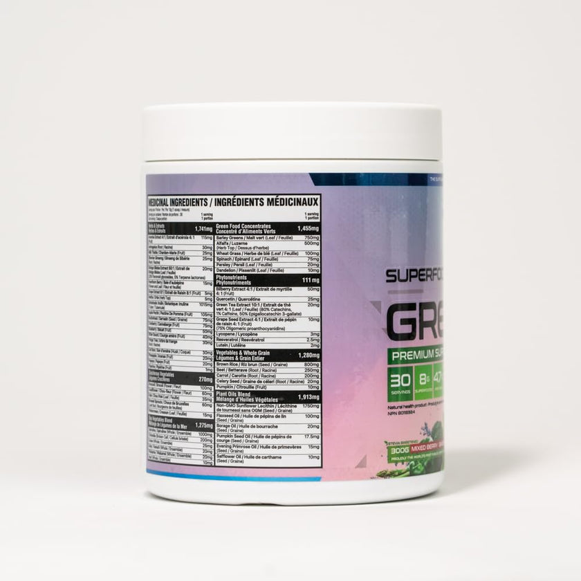 Believe Supplements Superfoods+Greens - Superfood Blend | Boost Energy, Immunity, and Digestion | Rich in Antioxidants & Essential Nutrients! (30 servings, Mixed Berry) 🍁 All In One Marketplace Canada