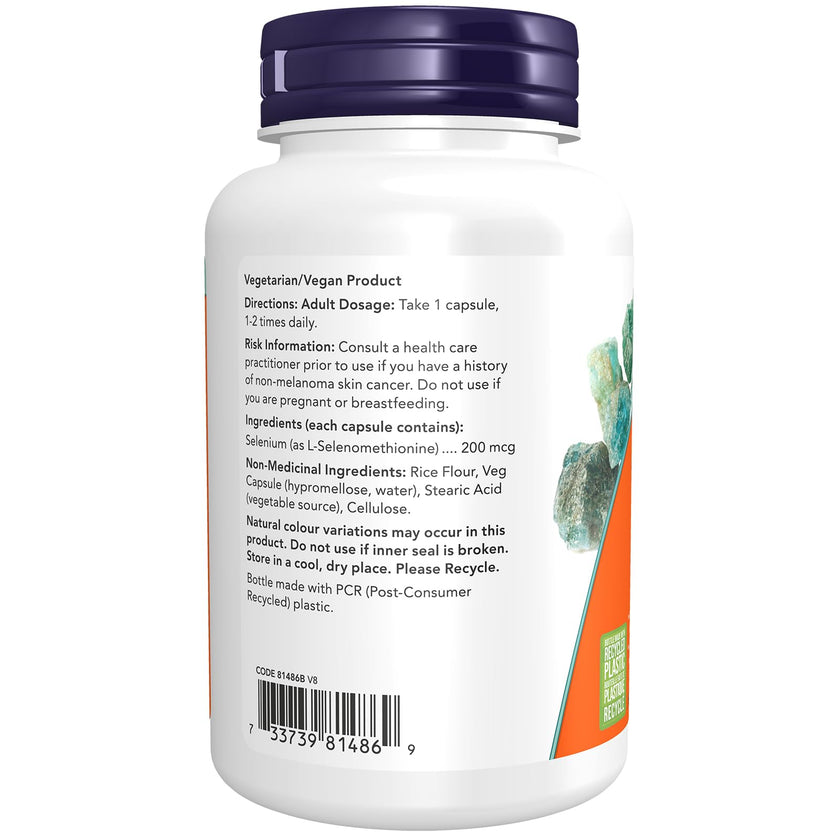 NOW Supplements, Selenium (L-Selenomethionine) 200 mcg, Essential Mineral, 1800 Veg Capsules 🍁 All In One Marketplace Canada