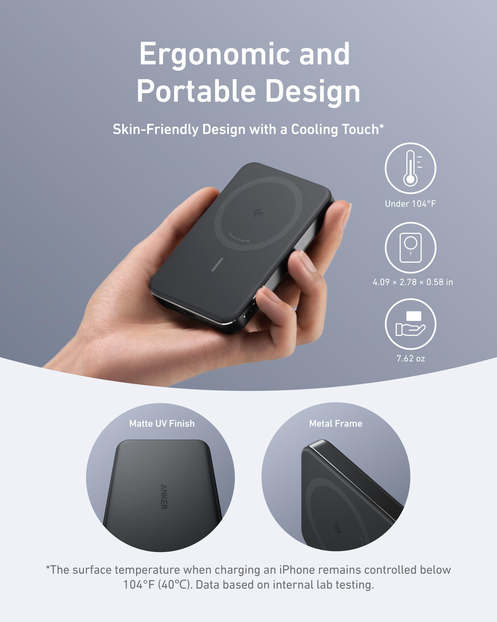 Anker MagGo Power Bank, Ultra-Slim 10,000mAh Magnetic Battery Pack, Qi2 Certified 15W Ultra-Fast MagSafe Compatible Portable Charger, Ergonomic Design, for iPhone17/16/15/14 Series, and More 🍁 All In One Marketplace Canada