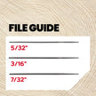 Oregon Universal Chainsaw Field Sharpening Kit - Includes 5/32-inch, 3/16-inch, and 7/32-inch Round Files, Flat File, Handle, Filing Guide, and Pouch 🍁 All In One Marketplace Canada