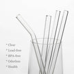 Nafender 10-Pack Glass Straws Reusable Drinking Straw Including 4 Straight and 4 Bent Straws & 2 Extra Wide Smoothie Straw with 2 Cleaning Brushes 🍁 All In One Marketplace Canada