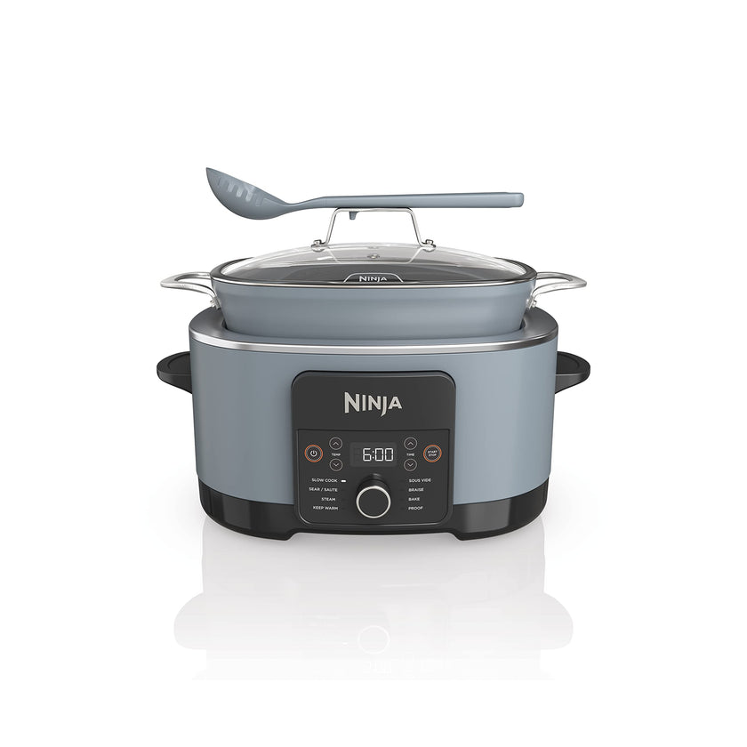 Ninja MC1001C Foodi PossibleCooker PRO 8.5 Quart Multi-Cooker, with 8-in-1 Slow Cooker,Dutch Oven,Steamer &More,Glass Lid & Integrated Spoon,Nonstick,Oven Safe Pot to 500°F,Sea Salt Gray,Sea Salt Grey 🍁 All In One Marketplace Canada
