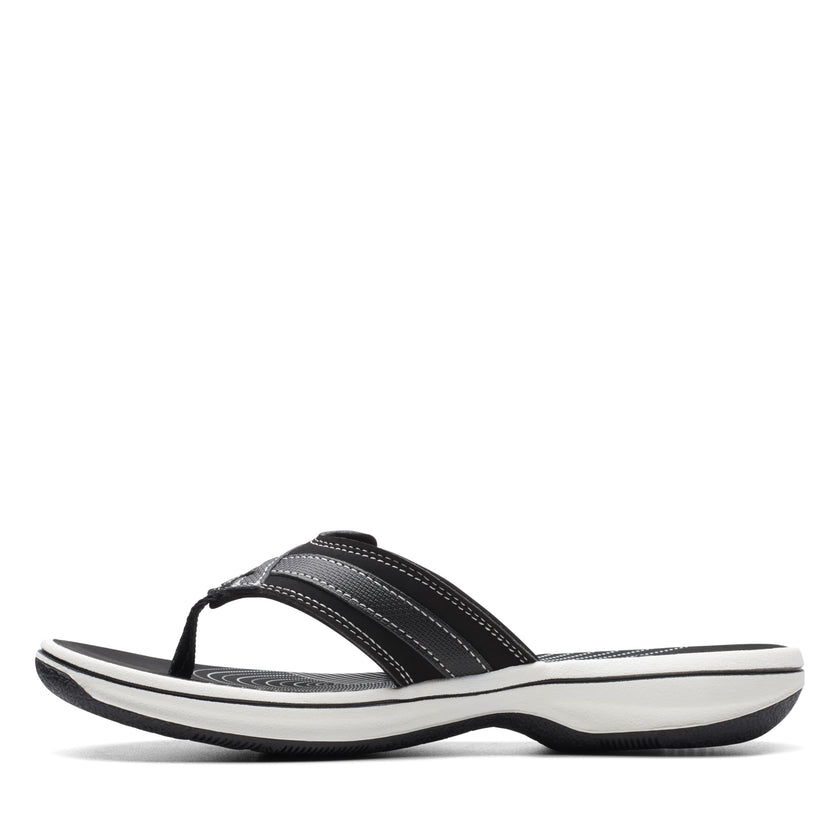 Clarks Women's Breeze Sea Flip-Flop, Black Synthetic, 10 🍁 All In One Marketplace Canada