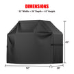 Grill Cover, 52 inch BBQ Gas Grill Cover Waterproof Weather Resistant, UV and Fade Resistant, UV Resistant Material for Weber Char-Broil Nexgrill Grills and More, Black 🍁 All In One Marketplace Canada