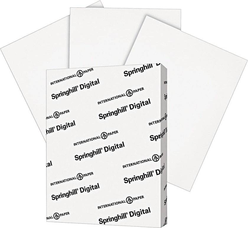 Springhill Cardstock Paper, White Paper, 90lb, 163gsm, 8.5 x 11, 92 Bright, 1 Ream / 250 Sheets - Index Card Stock, Thick Paper (015101R) 🍁 All In One Marketplace Canada