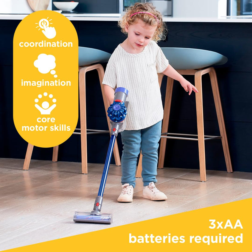 Casdon Dyson Cordless Vacuum Interactive & Officially Licensed Toy Dyson Vacuum for Children Aged 3+ Realistic Role-Play Fun, Blue 🍁 All In One Marketplace Canada