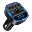 LENCENT FM Transmitter, Bluetooth FM Transmitter Wireless Radio Adapter Car Kit with Dual USB Charging Car Charger MP3 Player Support TF Card & USB Disk 🍁 All In One Marketplace Canada