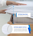 Twin Mattress Protector,Twin Mattress Cover Waterproof Mattress Protector Twin for Kids,Noiseless Soft Breathable Terry Twin Mattress Pad for Kids Pets Adults 39